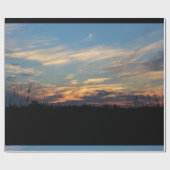 Silhouette-Wand der Natur Geschenkpapier (Flach)