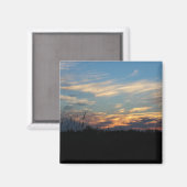 Silhouette-Wand der Natur Magnet (Vorderseite/Rückseite)