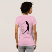 Silhouette, weiblich, Name, Text T-Shirt (Schwarz voll)