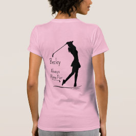 Silhouette, weiblich, Name, Text T-Shirt