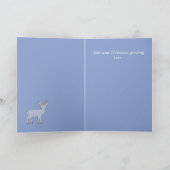 Silhouette-Weihnachtskarte für Frostische Hirsche Feiertagskarte (Innenseite)