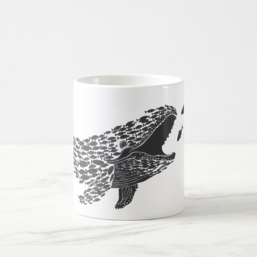 Silhouette Whale Kaffeetasse (Mittel)