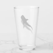 Silhouette Whale Shark mit Shadow Beach Glas (Rückseite)