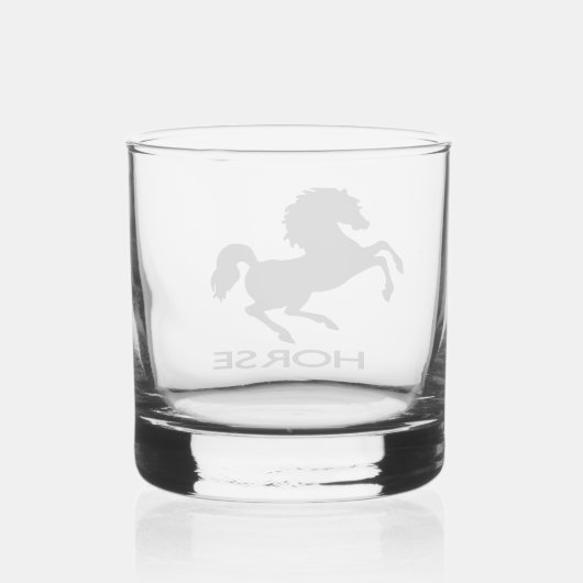 Silhouette Whiskyglas (Rückseite)