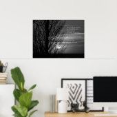 Silhouette Winter Tree Inspiration Poster (Heimbüro)
