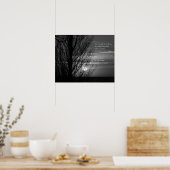 Silhouette Winter Tree Inspiration Poster (Küche)