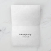 Silhouette Winterbaum mit Vögeln Karte (Innenseite)