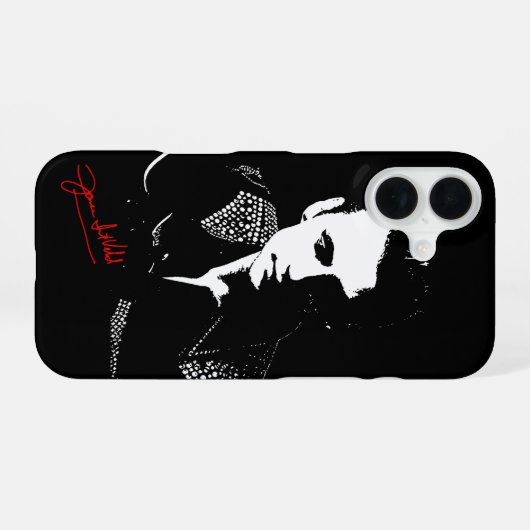 Silhouette with Autograph iPhone 16 Hülle (Rückseite (Horizontal))