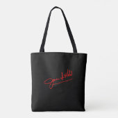 Silhouette with Autograph Tasche (Rückseite)