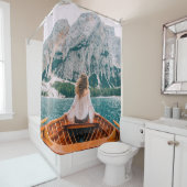 Silhouette Woman Alp Locarno Duschvorhang (Beispiel)