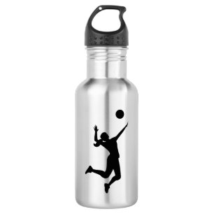 Silhouette Women's Volleyball Edelstahlflasche