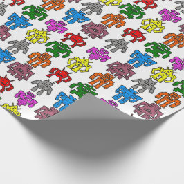 Silhouette-Wrapping-Papier Geschenkpapier