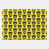 Silhouette-Wrapping-Papierblätter für Teddy-Bären Geschenkpapier Set (Vorderseite 3)