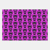 Silhouette-Wrapping-Papierblätter für Teddy-Bären Geschenkpapier Set (Vorderseite 2)