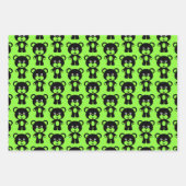 Silhouette-Wrapping-Papierblätter für Teddy-Bären Geschenkpapier Set (Vorderseite)