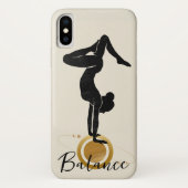 Silhouette Yoga auf den Kopf stehende Handstand Bi Case-Mate iPhone Hülle (Rückseite)