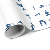 Silhouette Yoga Posen Thunder_Cove Geschenkpapier (Rolleneckpunkt)