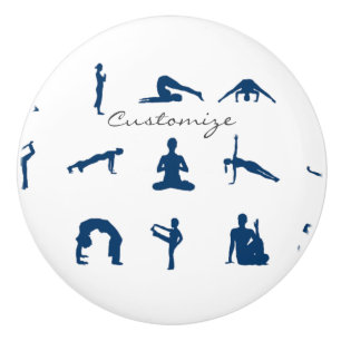 Silhouette Yoga Posen Thunder_Cove Keramikknauf