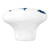 Silhouette Yoga Posen Thunder_Cove Keramikknauf (Seitenansicht)