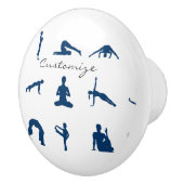 Silhouette Yoga Posen Thunder_Cove Keramikknauf (Rechts)