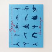 Silhouette Yoga Posen Thunder_Cove Puzzle (Vertikal)