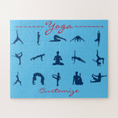 Silhouette Yoga Posen Thunder_Cove Puzzle (Horizontal)