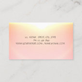 Silhouette Yoga Shiny Visitenkarte (Rückseite)