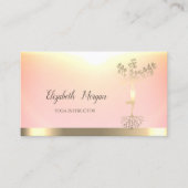 Silhouette Yoga Shiny Visitenkarte (Vorderseite)