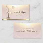 Silhouette Yoga Visitenkarte (Vorne/Hinten)