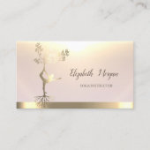 Silhouette Yoga Visitenkarte (Vorderseite)