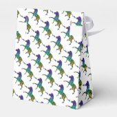 Silhouette Zebra Black und Regenbogen Geschenkschachtel (Rückseite)