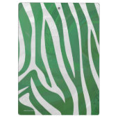 Silhouette Zebra Black und Regenbogen Klemmbrett (Rückseite)