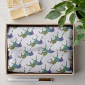 Silhouette Zebra Black und Regenbogen Seidenpapier (Geschenk)