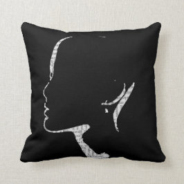 Silhouette Zeitungsdruckerei Kunst Kissen