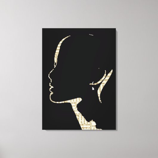 Silhouette Zeitungsdruckerei Kunst Leinwanddruck (Vorderseite)