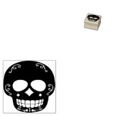 Silhouette Zierskull Briefmarke Gummistempel (Stempel)