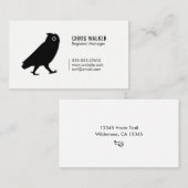 Silhouette zu Fuß Visitenkarte (Vorne/Hinten)