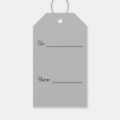 Silhouette zum Drucken des Pflasters Geschenkanhänger (Rückseite)