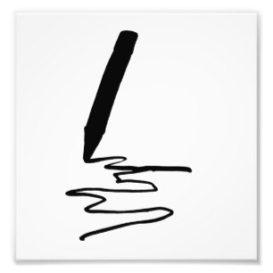 Silhouette zur Bildung von Stiften Zeichne Fotodruck