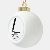 Silhouette zur Bildung von Stiften Zeichne Keramik Kugel-Ornament (Rechts)