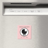 Silhouette zur Geburtshilfeverkündung Magnet (In Situ (Geschirrspüler))