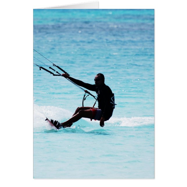 Silhouetted Kitesurfer (Vorne)