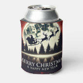 Silhouetted Santa and Rentier Flying Dosenkühler (Kanne Rückseite)