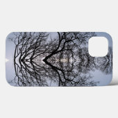Silhouetted tree pattern and blue sky Case Mate iP (Rückseite (Horizontal))