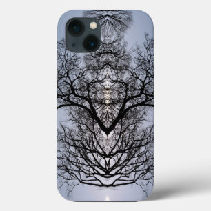 Silhouetted tree pattern and blue sky Case Mate iP