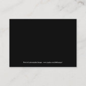 Silhouettefrauen-Geschäftskarten Visitenkarte (Rückseite)