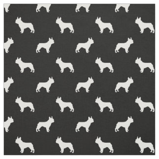 Silhouettehundegewebe der französischen Bulldogge Stoff