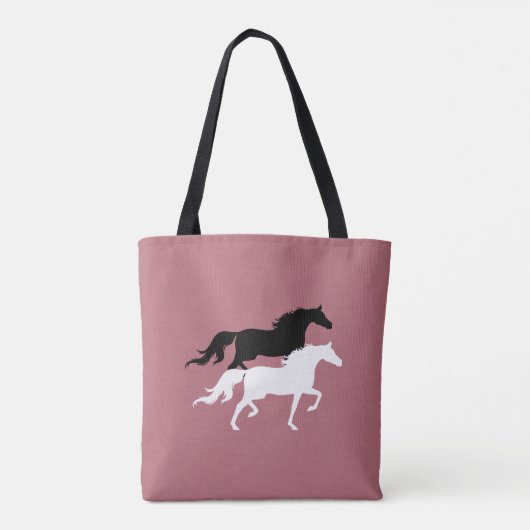 Silhouetten aus Rose Tasche (Rückseite)