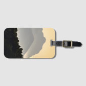 Silhouetten der Berge Gepäckanhänger (Vorderseite (Horizontal))