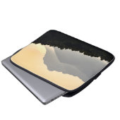 Silhouetten der Berge Laptopschutzhülle (Vorne Knopf)